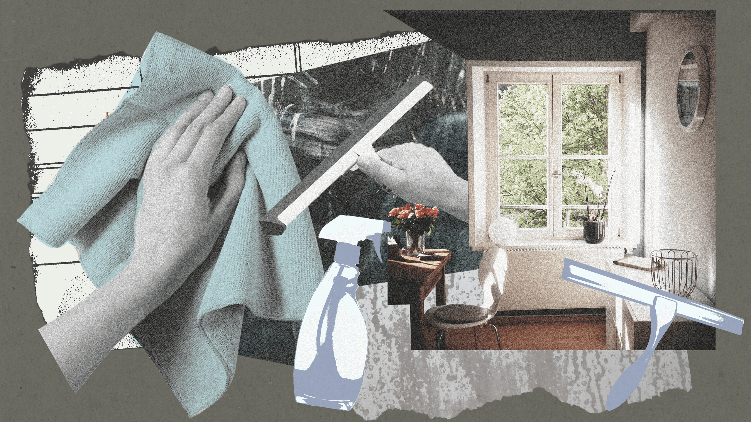 Lśniące czyste okna po profesjonalnym myciu